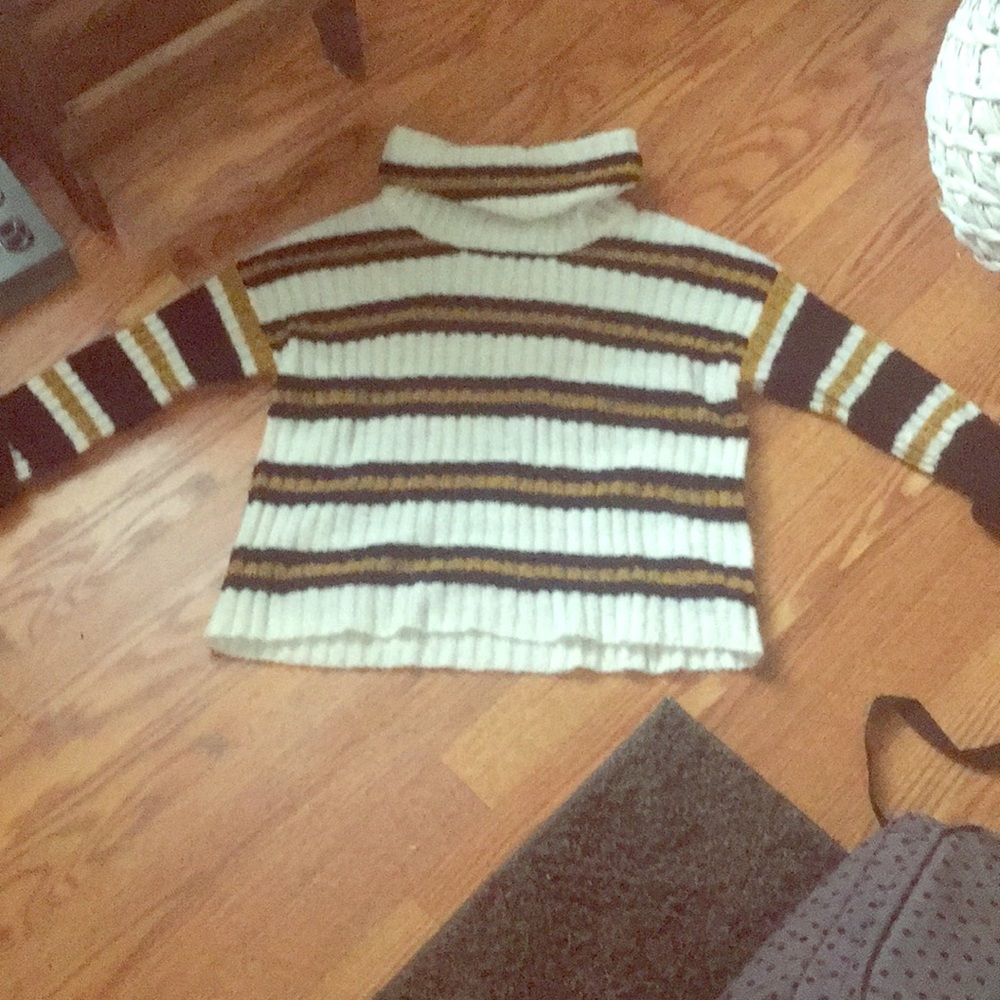 It is a long sleeve turtleneck crop top